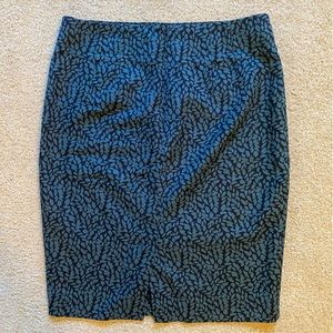 Black and Green Pencil Skirt by Loft